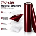 TPU Liquid Metal Dragon Blood Red Color PPF