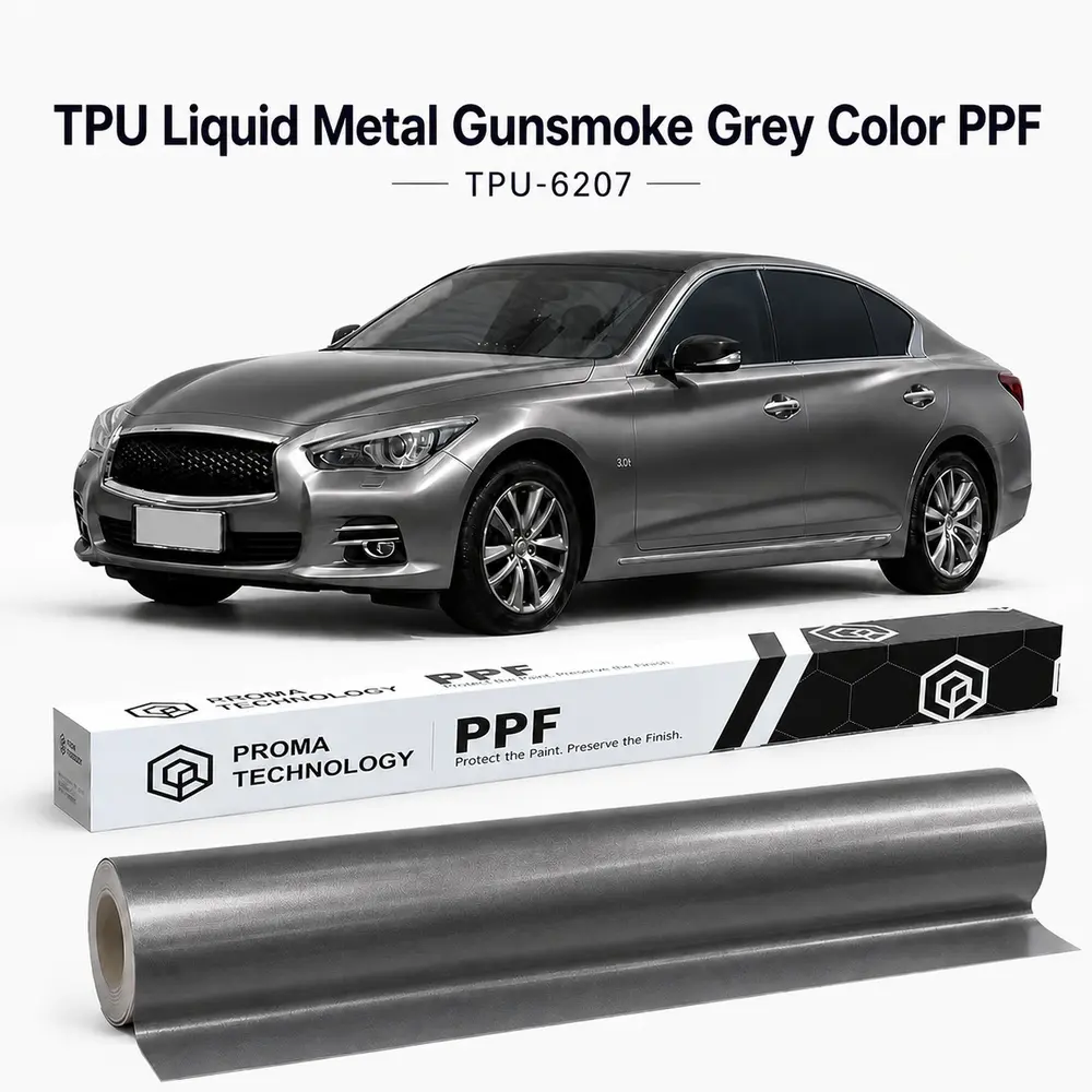 TPU Liquid Metal Gunsmoke Grey Color PPF-Main image
