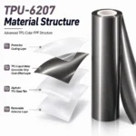 TPU Liquid Metal Gunsmoke Grey Color PPF Car Body Film