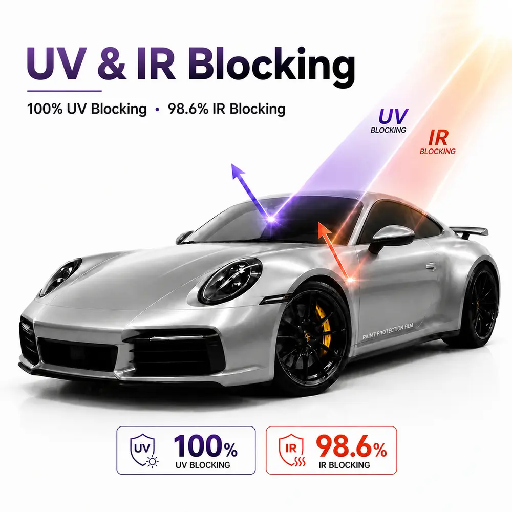 TPU Liquid Metal Silver Color PPF Car Protective Film