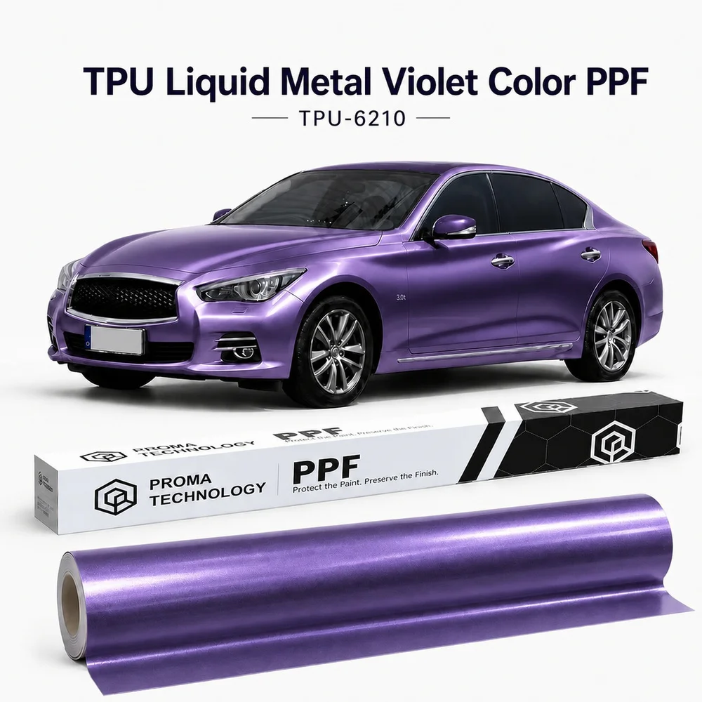 TPU Liquid Metal Violet Color PPF-Main image display
