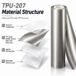 TPU Liquid Metallic Titanium Silver Color PPF Film For Car