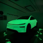 TPU Luminous Green(Glow in The Dark) Color PPF-scene application-1
