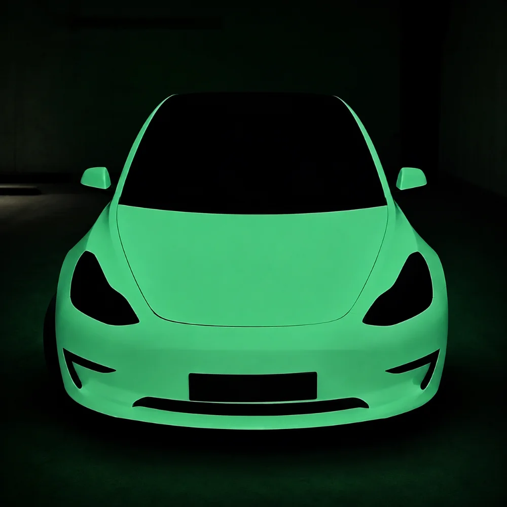 TPU Luminous Green(Glow in The Dark) Color PPF-scene application-2