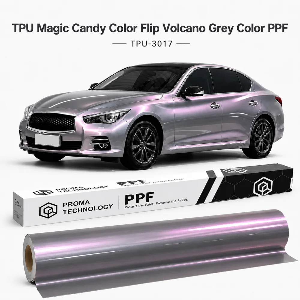 TPU Magic Candy Color Flip Volcano Grey Color PPF-Main image-1