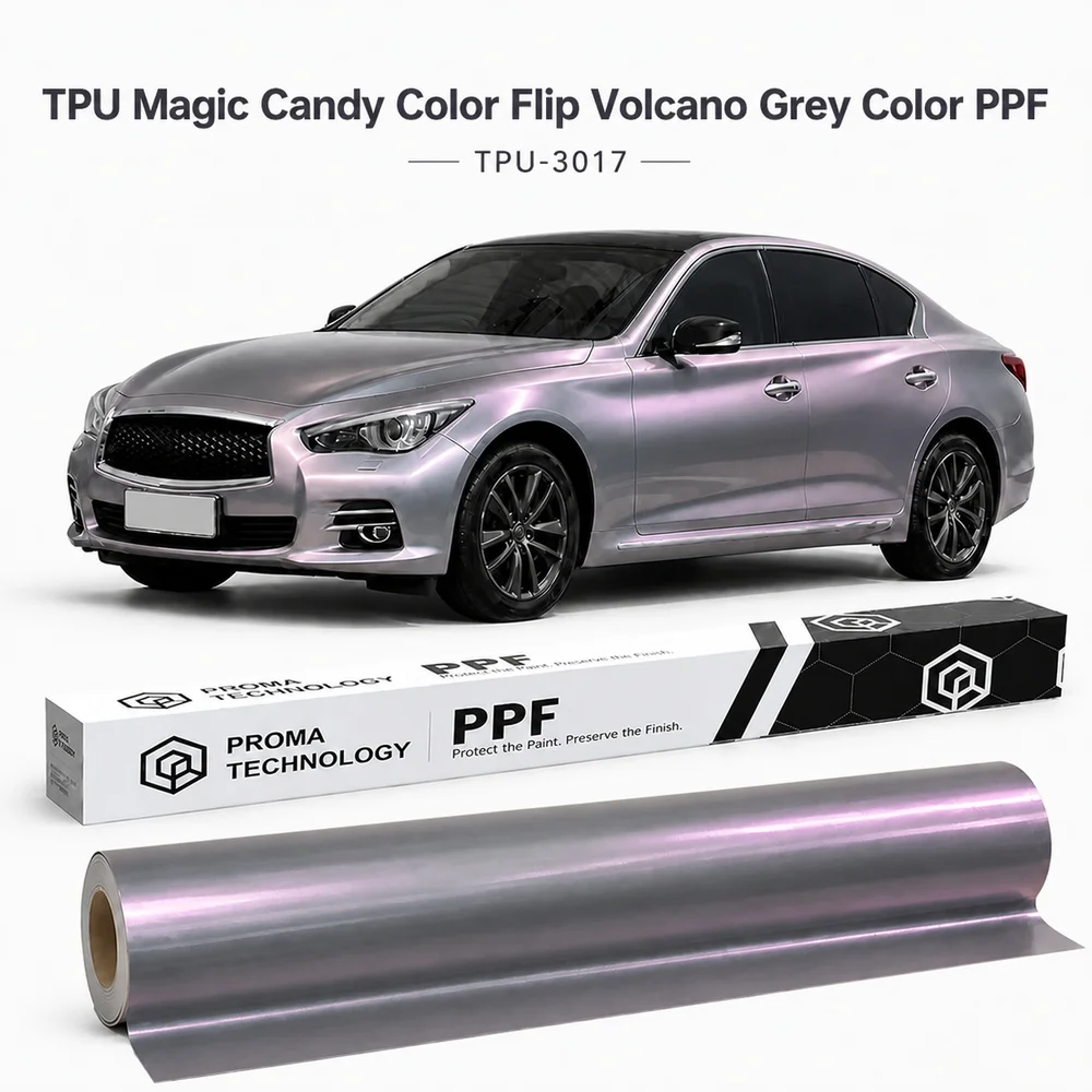 TPU Magic Candy Color Flip Volcano Grey Color PPF-Main Image