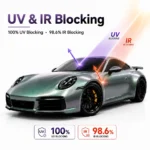 TPU Magic Candy Flip Grey Green Color PPF Film For Car
