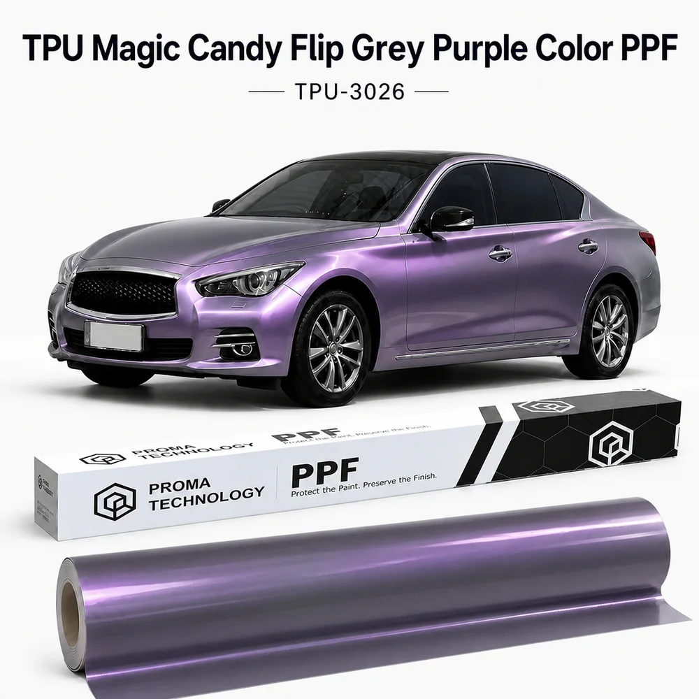 TPU Magic Candy Flip Grey Purple Color PPF-Main Image
