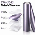 TPU Magic Candy Flip Silver purple Color PPF