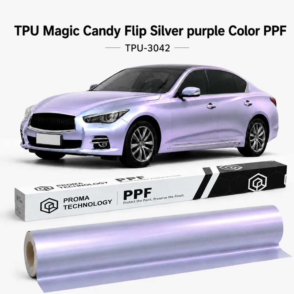 TPU Magic Candy Flip Silver purple Color PPF-Main image display