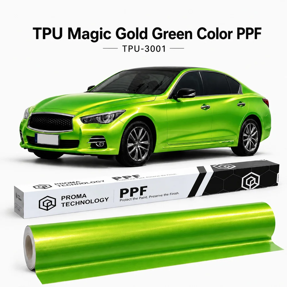 TPU Magic Gold Green Color PPF-Main Image
