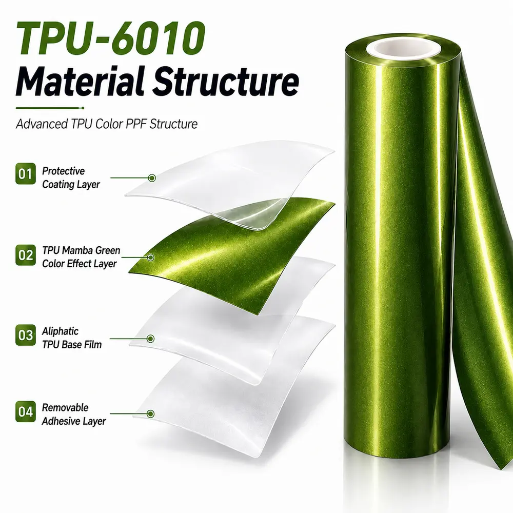 TPU Mamba Green Color PPF