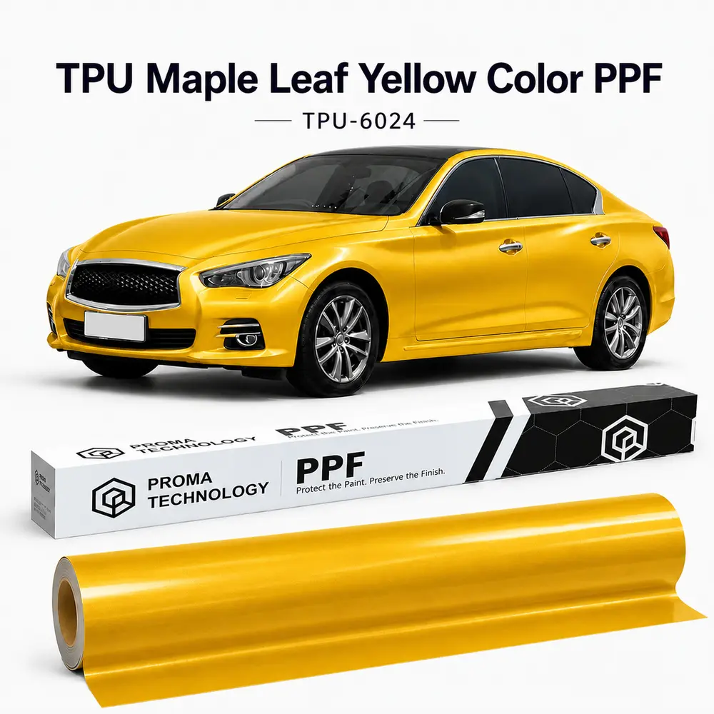 TPU Maple Leaf Yellow Color PPF-Main image