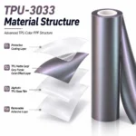 TPU Matte Carpi Grey Purple Color PPF Car Body Film