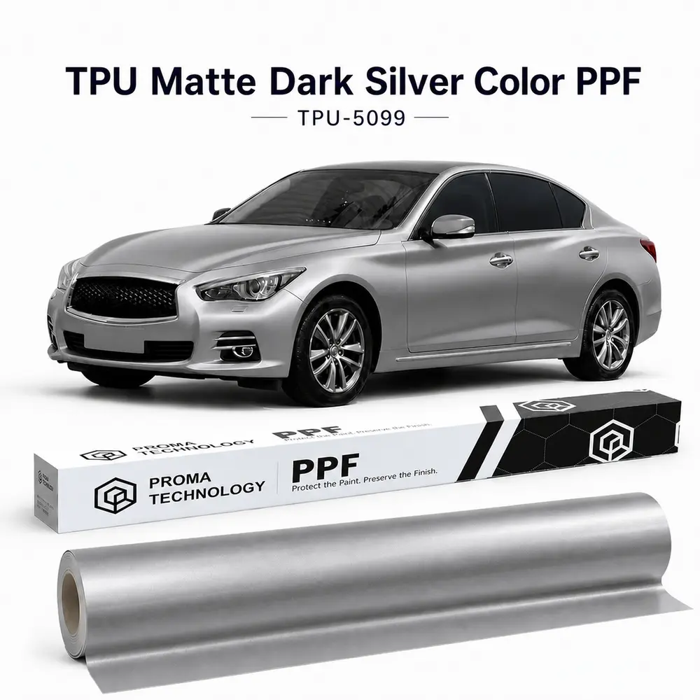 TPU Matte Dark Silver Color PPF-Main image