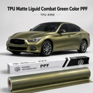 TPU Matte Liquid Combat Green Color PPF-Main image display