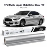 TPU Matte Liquid Metal Silver Color PPF-Main image