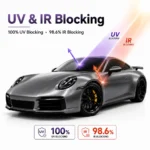 TPU Matte Liquid Metal Space Silver Color PPF Self-adhesive Car Protection Film