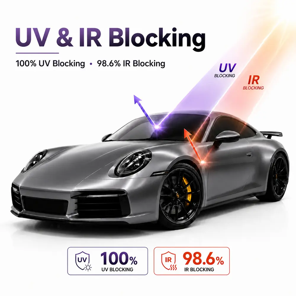 TPU Matte Liquid Metal Space Silver Color PPF Self-adhesive Car Protection Film