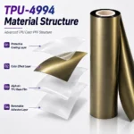 TPU Matte Liquid Shadow Gold Color PPF Self-adhesive Car Protection Film