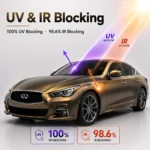 TPU Matte Liquid Shadow Gold Color PPF Self-adhesive Car Protection Film