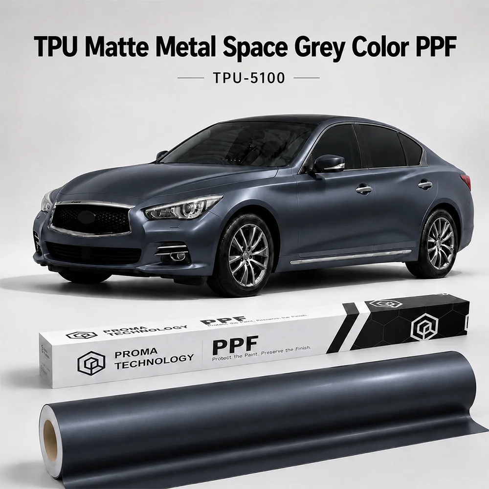 TPU Matte Metal Space Grey Color PPF-Main Image