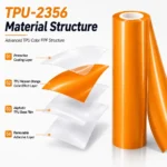 TPU Mclaren Orange Color PPF Self-adhesive Car Protection Film
