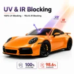 TPU Mclaren Orange Color PPF Self-adhesive Car Protection Film