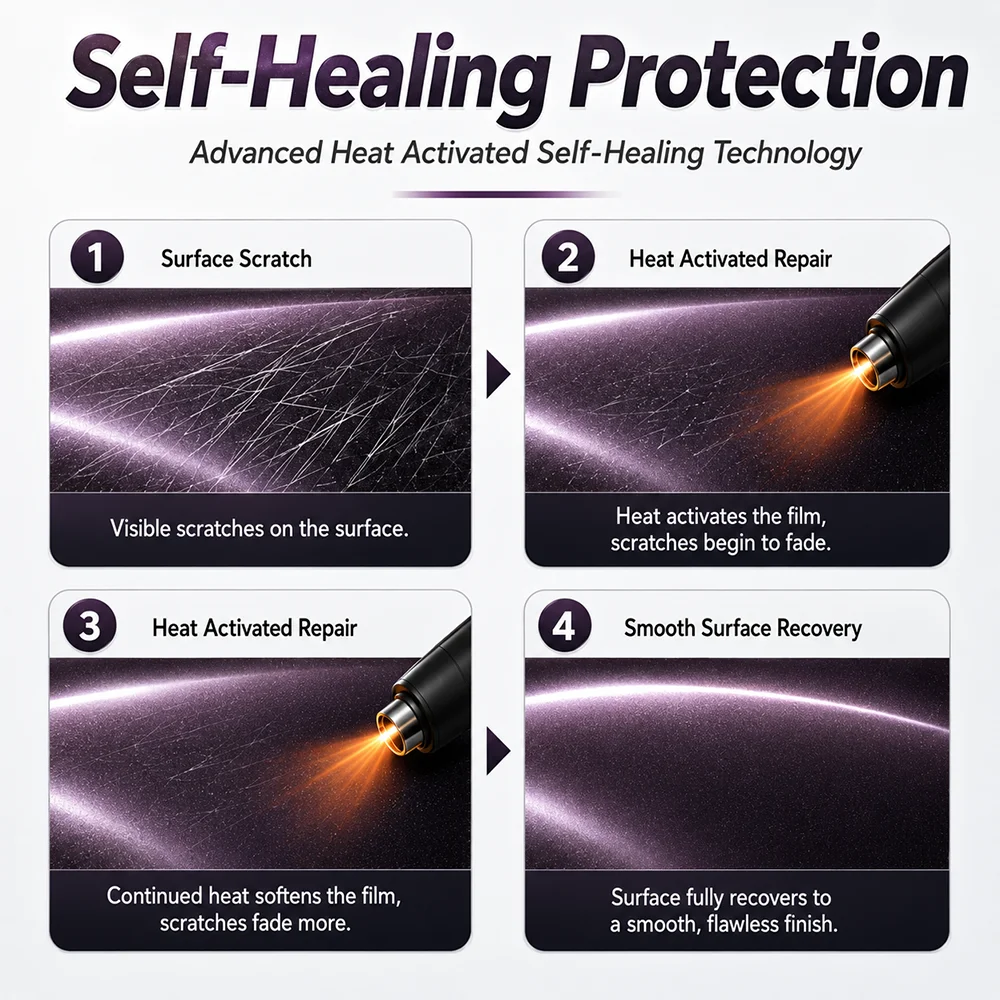 TPU Metallic Amethyst Color PPF Paint Protection Film For Car