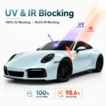TPU Metallic Glacier Blue Color PPF Paint Protective Film For Car