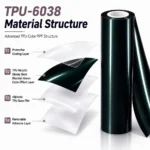 TPU Metallic Glossy Benz Blackish Green Color PPF