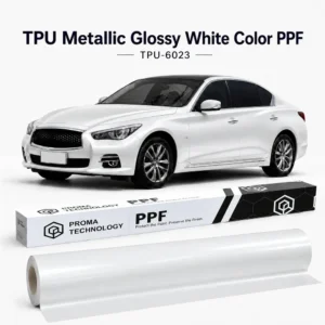 TPU Metallic Glossy White Color PPF-Main image display