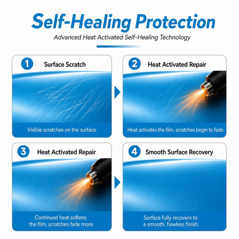 TPU Miami Blue Color PPF Self-adhesive Car Protection Film