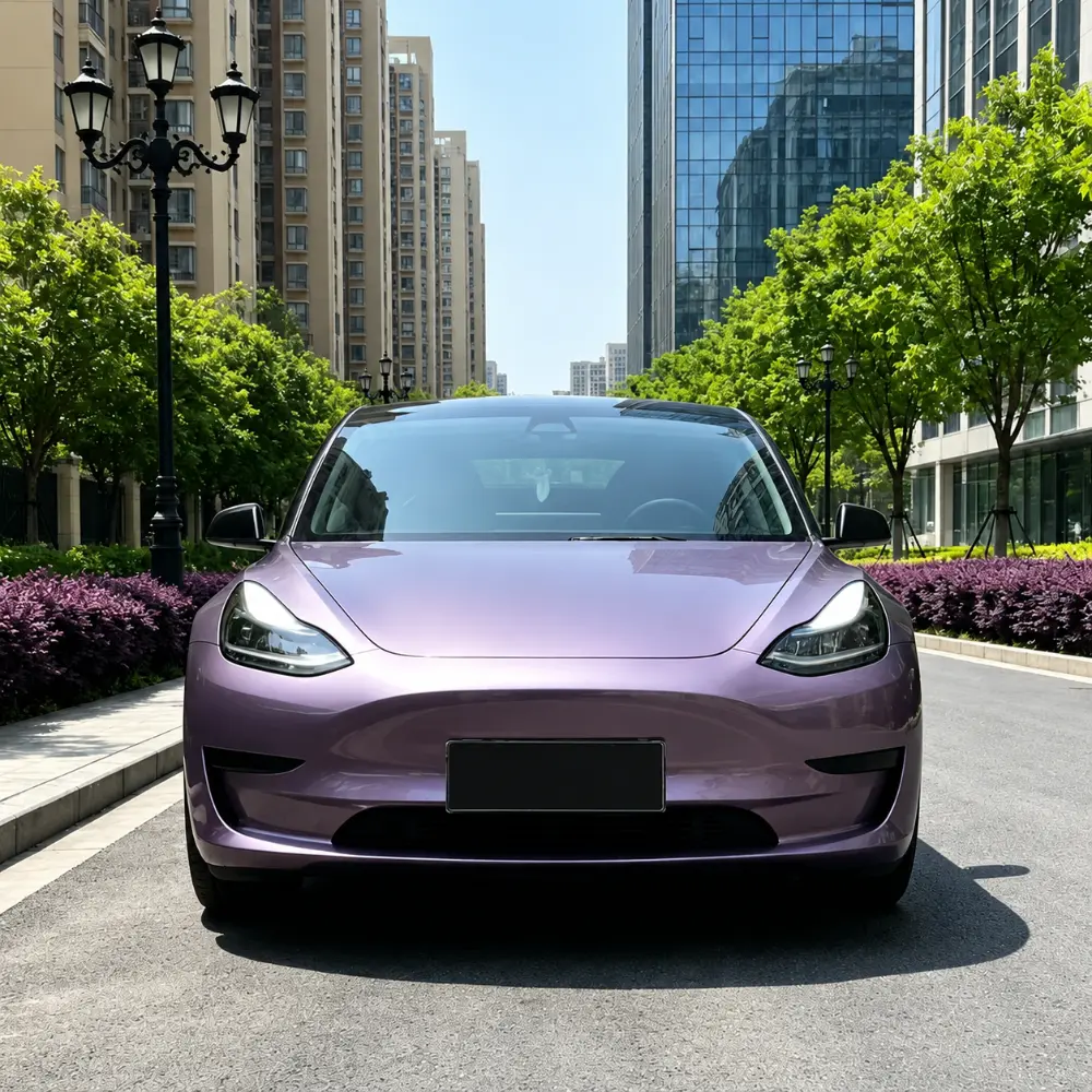 TPU Midsummer Purple Color PPF-scene application 2