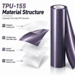 TPU Mist Purple Color PPF Self-healing Durable TPU Film For Car