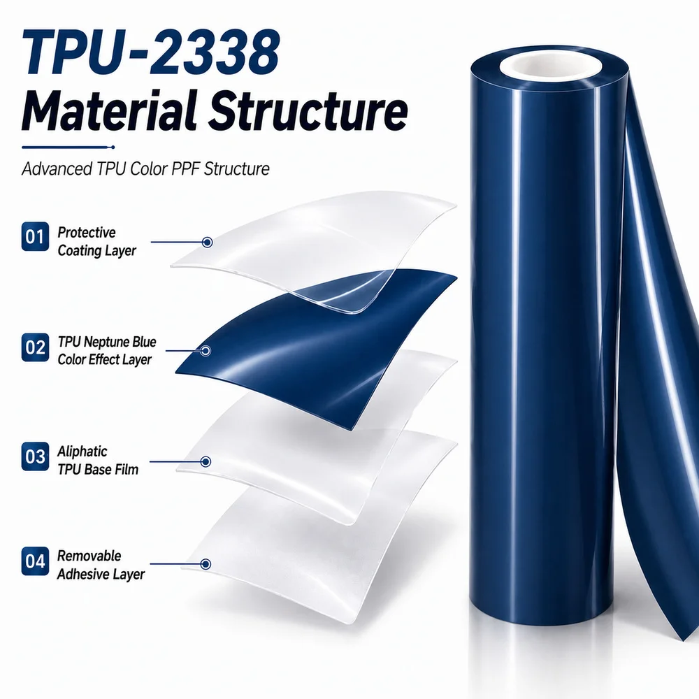 TPU Neptune Blue Color PPF