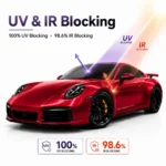 TPU Paint Metallic Soul Red Color PPF Film For Car