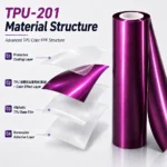 TPU Paint Pearl Grape Purple Color PPF Car Paint Protective Film