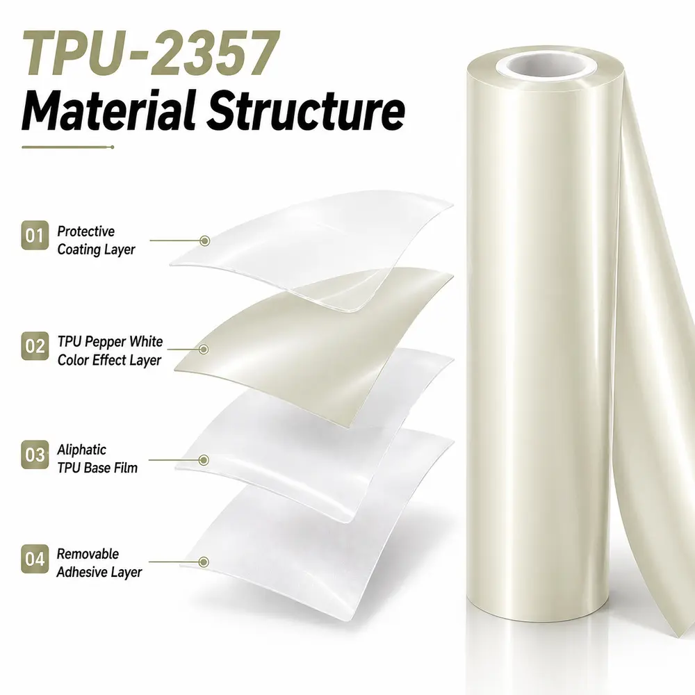 TPU Pepper White Color PPF