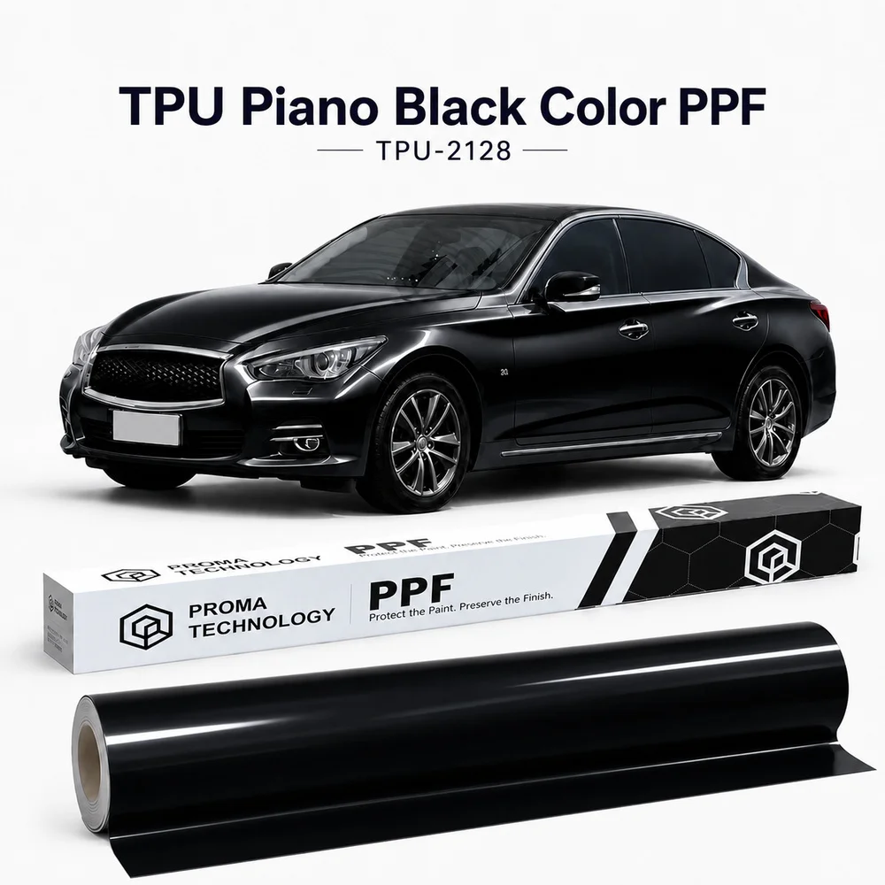 TPU Piano Black Color PPF-Main Image