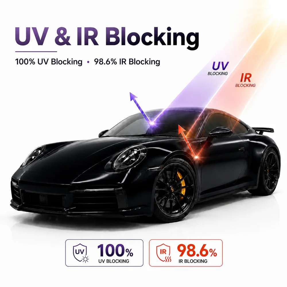 TPU Piano Black Color PPF Self-adhesive Car Protection Film