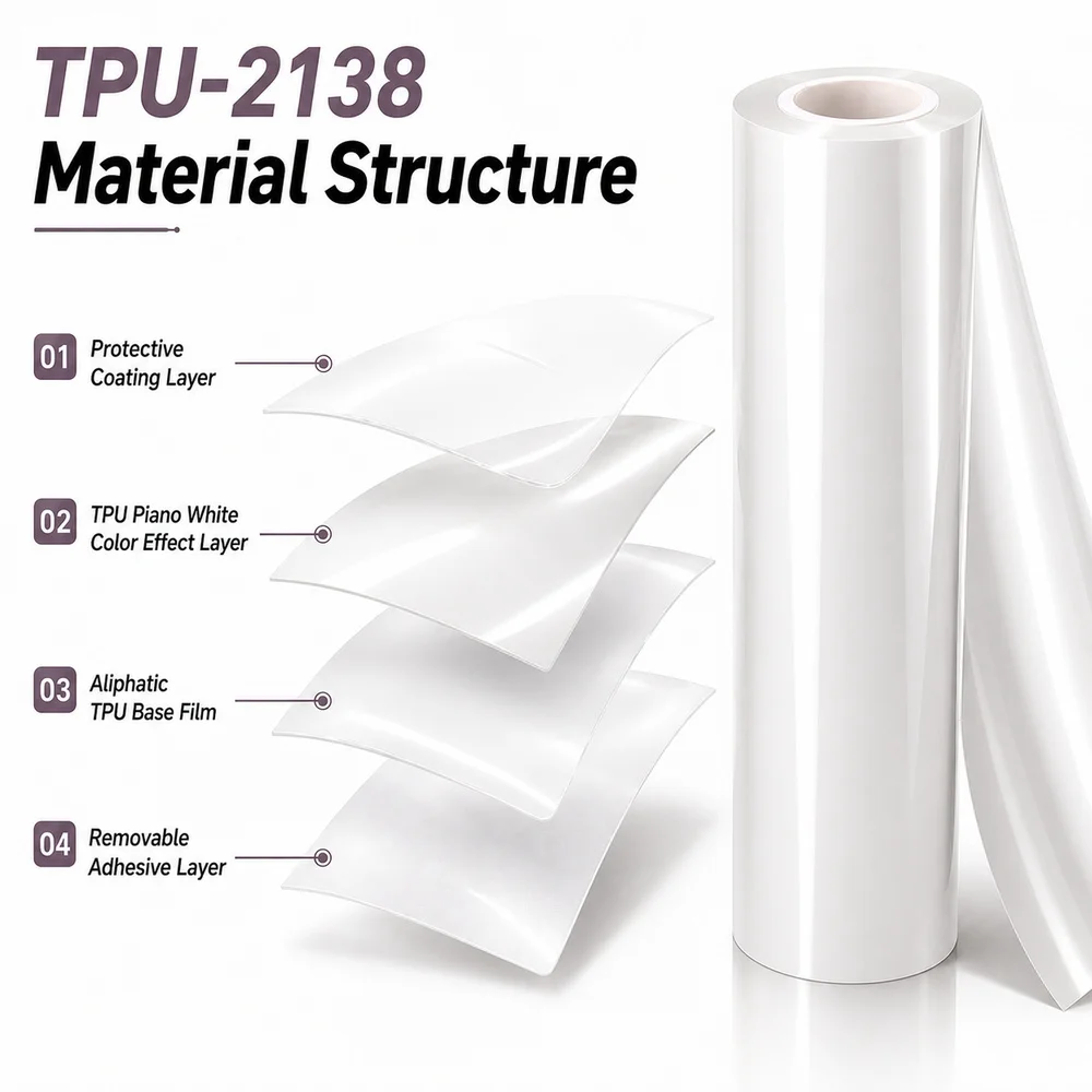 TPU Piano White Color PPF
