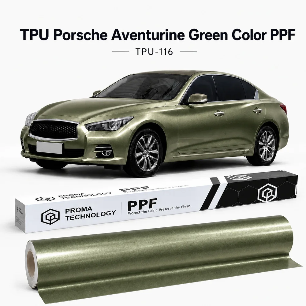 TPU Porsche Aventurine Green Color PPF-Main Image
