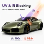 TPU Porsche Aventurine Green Color PPF Self-Healing TPU  Car Protection Film