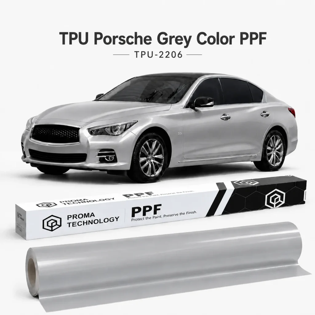 TPU Porsche Grey Color PPF-Main Image
