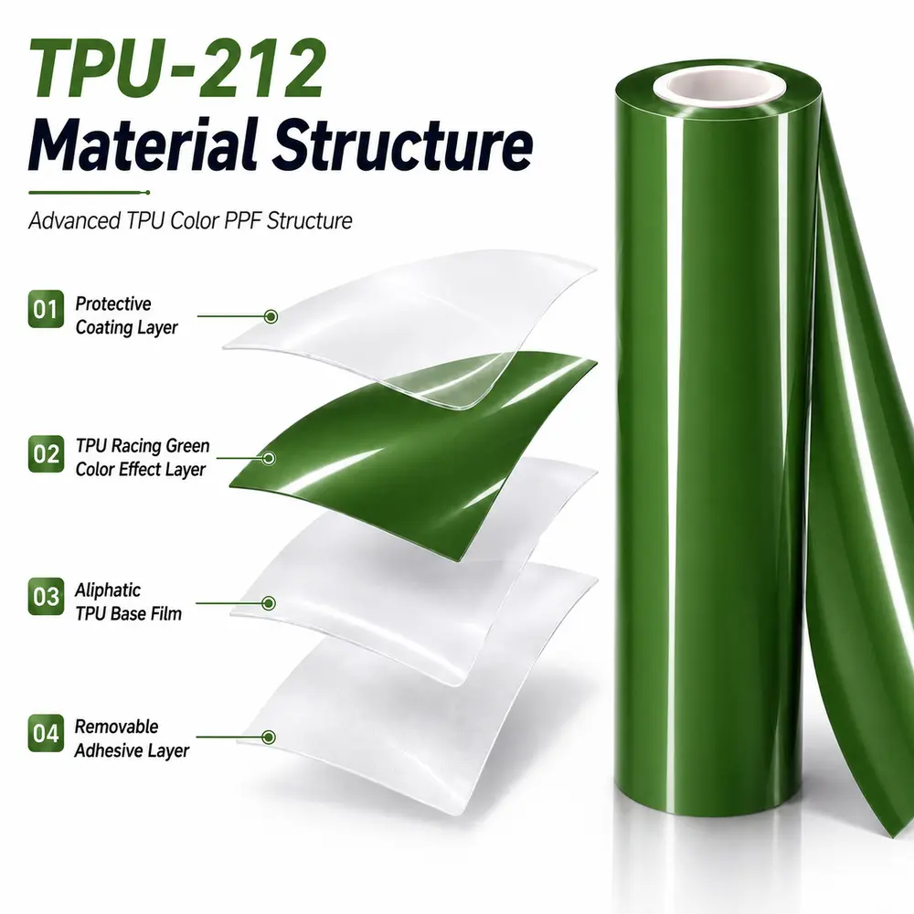 TPU Racing Green Color PPF