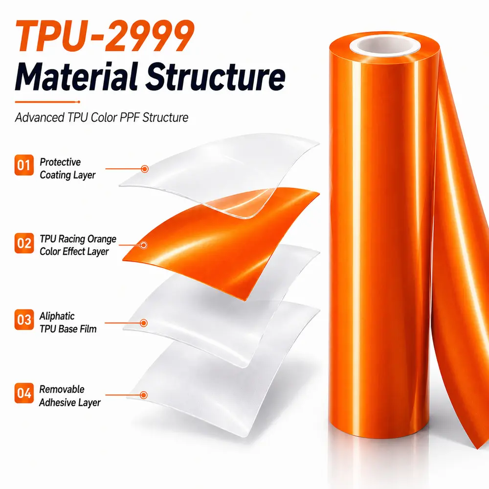 TPU Racing Orange Color PPF