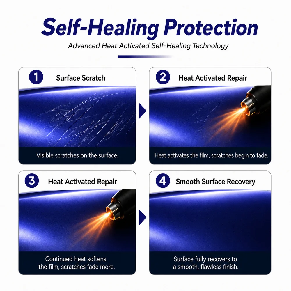 TPU Rayal Indigo Color PPF Self-adhesive Car Protection Film