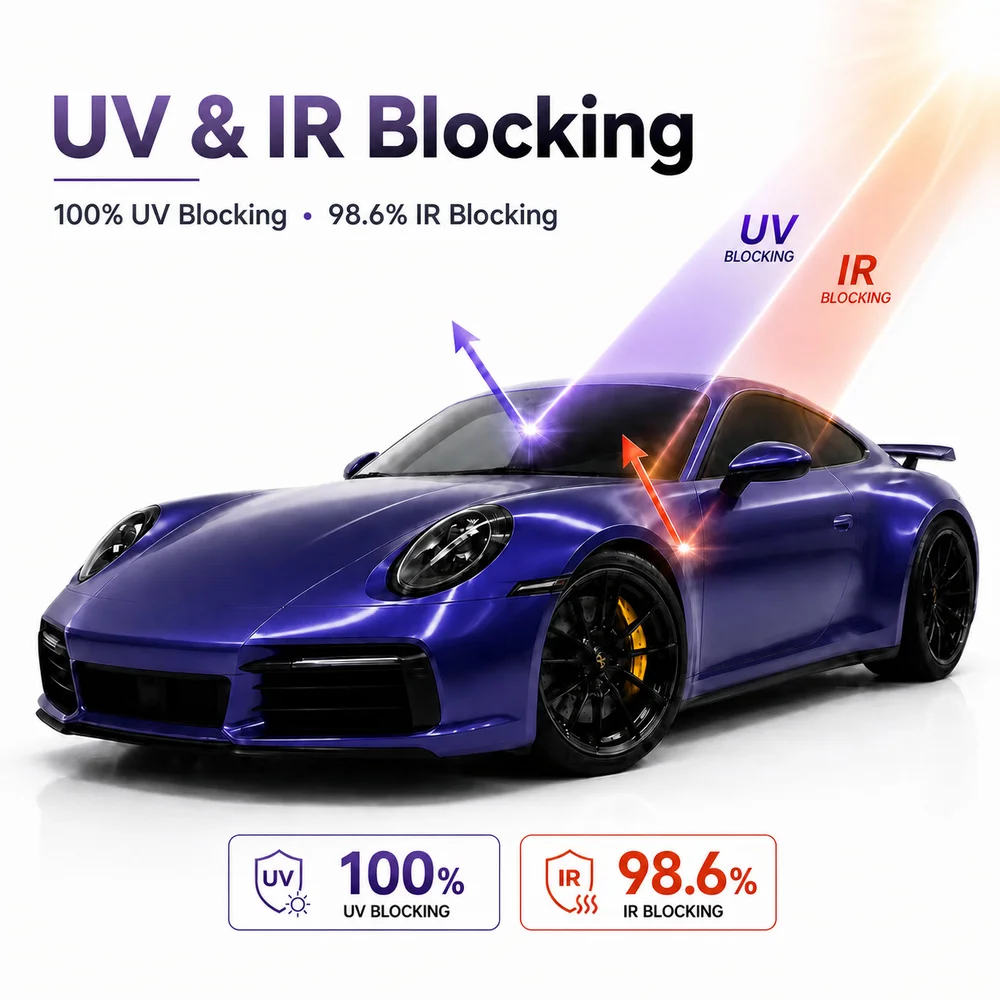 TPU Rayal Indigo Color PPF Self-adhesive Car Protection Film