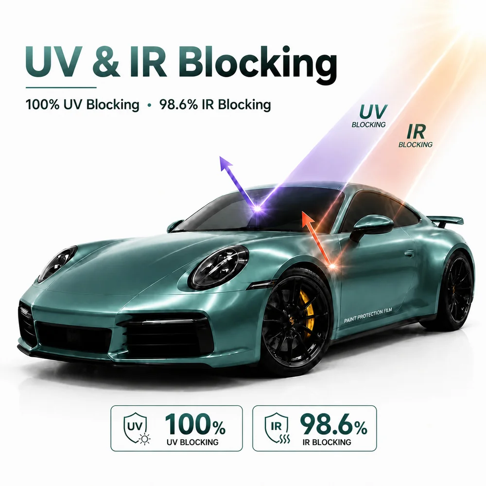 TPU Ryan Green Color PPF Car Paint Protective Film